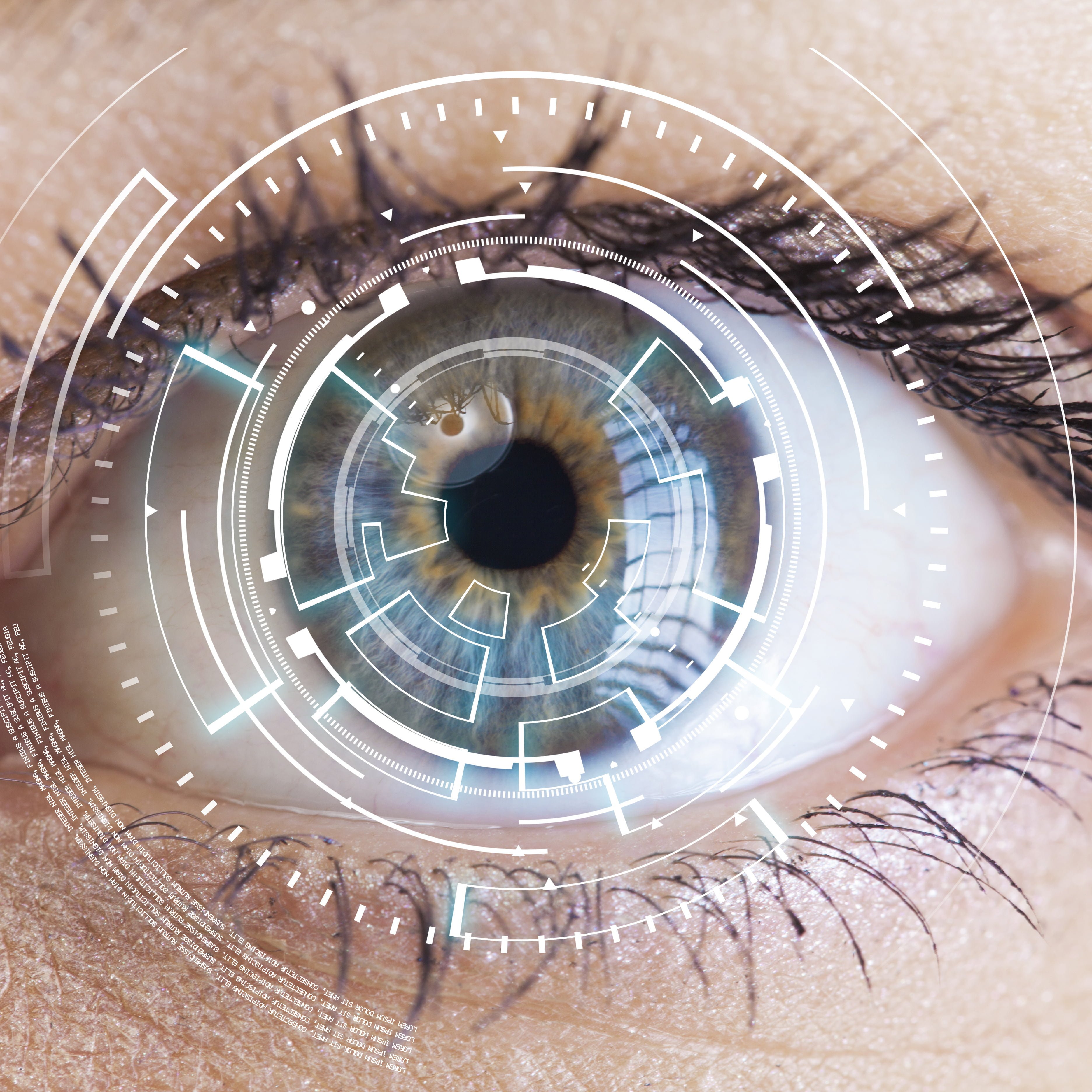 Eyes of technologies in the futuristic